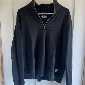 Carhartt Men's Zip Up Black Sweater